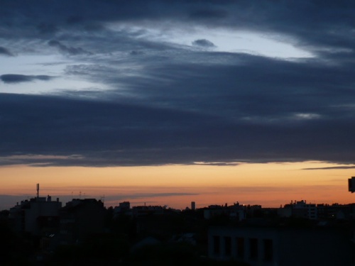 coucher de soleil parisien
