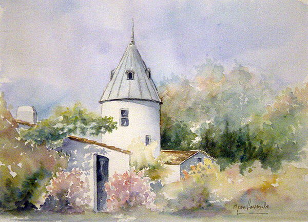 Aquarelles de : Jean Lavernhe