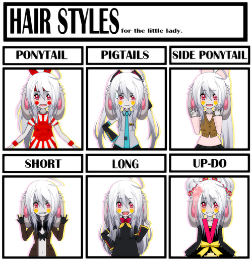 [Kisekae - Crystal] Hairstyles meme