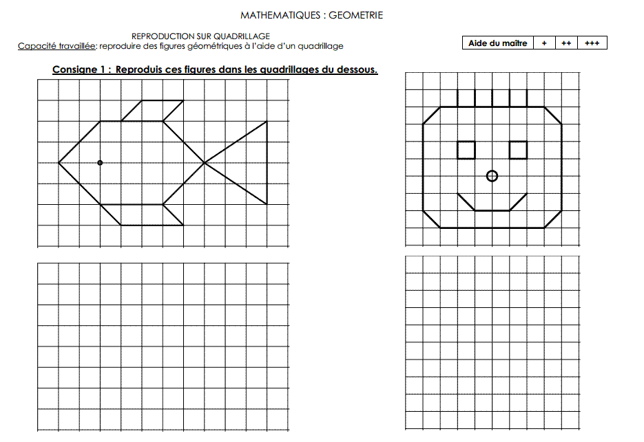 Géométrie CLIS (niveau CP - CE1) - l'école de Lilai
