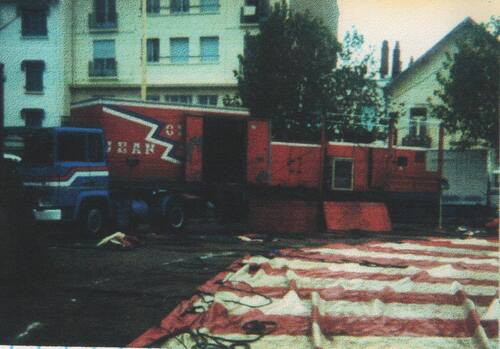le cirque Jean Richard en 1982 à Vichy ( photos  Joël Fradin, archives Dominique Rostant)