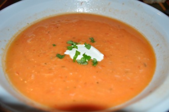 Velouté de tomate rapide