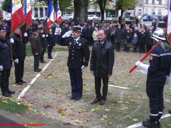 La cérémonie du 11 novembre 2016 à Châtillon sur Seine, vue par René Drappier