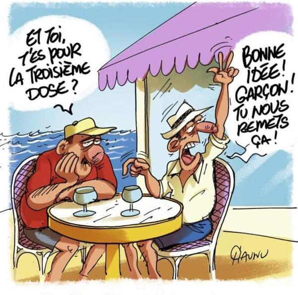 Les caricaturistes ne désarment pas au sujet des vacances, du Covid et des pass sanitaires...