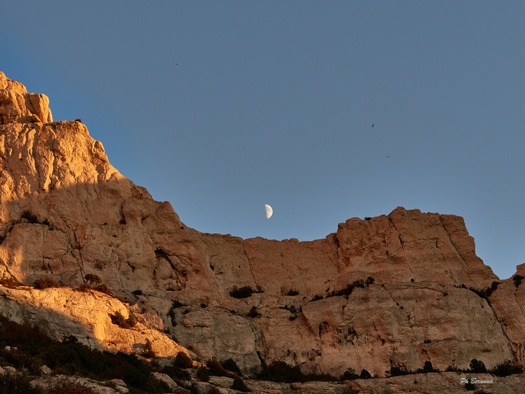 7-12-2016 Pas de la 1/2 Lune avec la lune