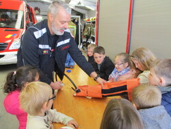 Visite chez les pompiers!