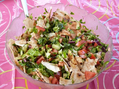 Blog de charlottopoire :Charlottopoire... mes petites créas..., Salade Fattouche (liban)