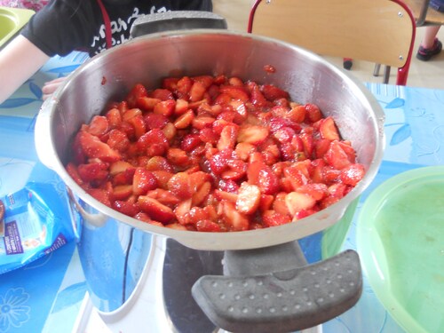 Confiture de fraises pour maman