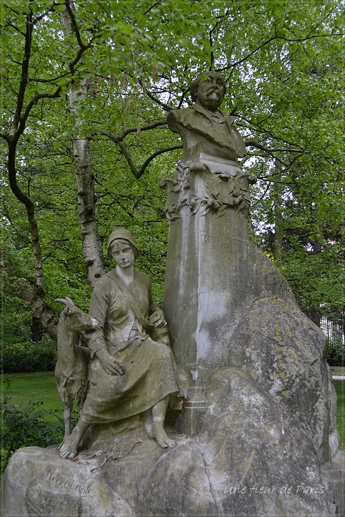 Jardin du Luxembourg : Monument à Ferdinand Fabre par Laurent Marqueste 