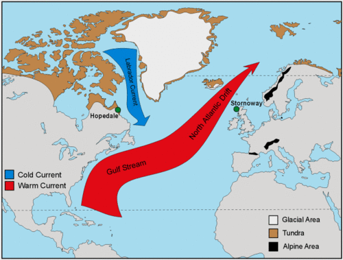 Le Gulf Stream, son rôle dans le climat mondial
