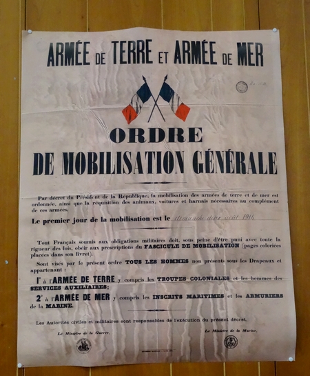 "1914, Le canton se mobilise", une remarquable exposition, présentée par les Amis du canton d'Aignay le Duc