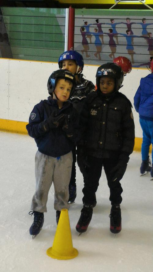 1ère séance de patinage...