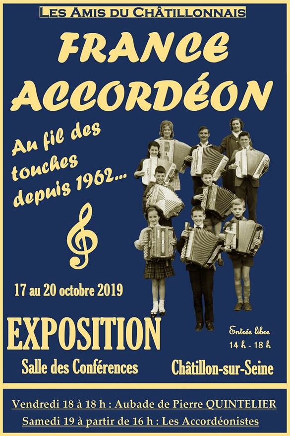 Une magnifique exposition "France Accordéon au fil des touches" a ravi le public Châtillonnais !