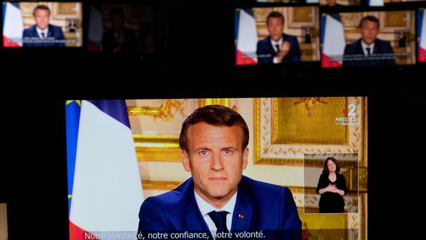 Emmanuel Macron s'est adressé aux Français, lundi 13 avril 2020.