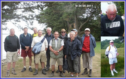 Photos des randonneurs de 2011 sur l'île d'Arz le 26 05 2011 !!!!!