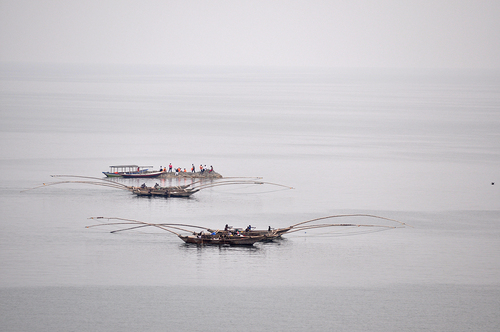 Lac Kivu - sortie des pêcheurs