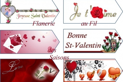 Cartonnettes/Marques-pages St Valentin