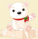 Lulu l'Ours polaire - Cartes joyeux Noël !