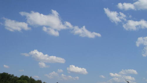 Dans le ciel et les nuages :-)