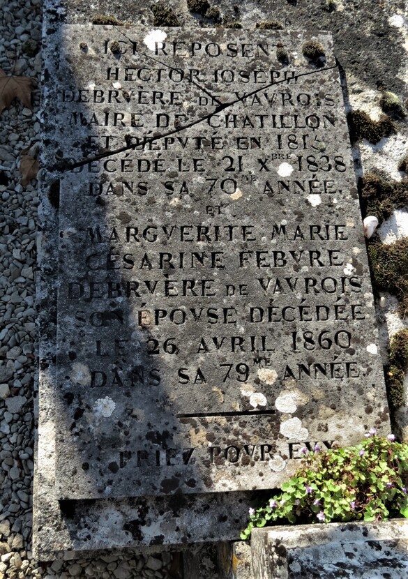 La plupart des maires de Châtillon-sur-Seine sont enterrés au cimetière Saint-Vorles