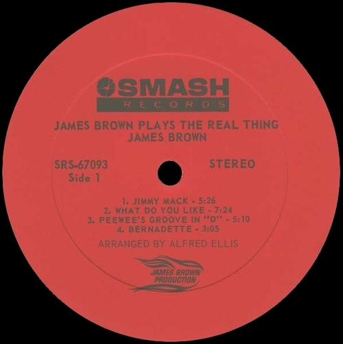 1967 James Brown At The Organ : Album " Plays The Real Thing " Smash Records SRS 67093 [ US ]