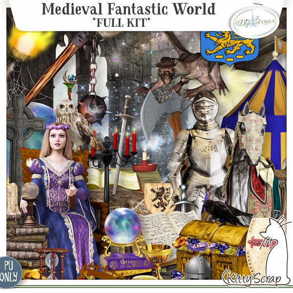 kit medieval fantastic world de kittyscrap