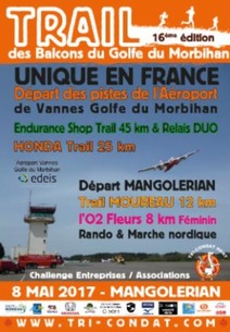Trail des Balcons du Golfe du Morbihan - Lundi 8 mai 2017