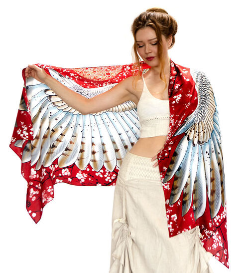 Ses foulards donnent des ailes