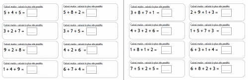 Les calculs malins