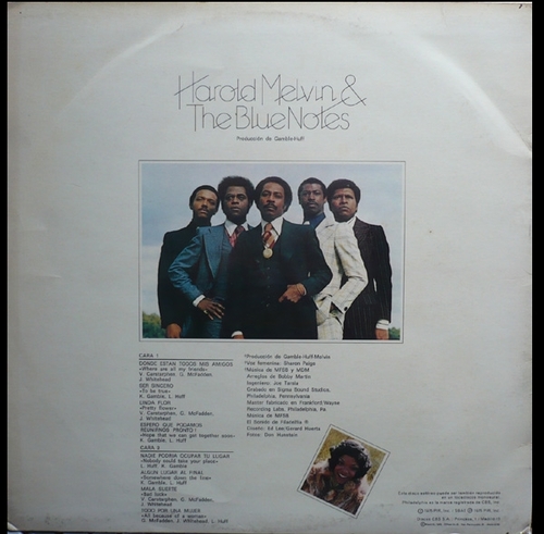 1975 : Harold Melvin & The Blue Notes : Album " To Be True " Philadelphia International Records KZ 33148 [ US ]