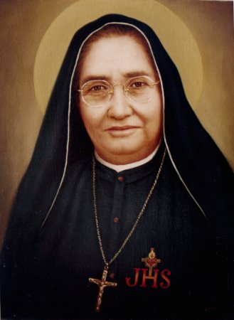 Bienheureuse Marie-Guadelupe (Anastasie Garcia Zavala). Fondatrice de la Congrégation religieuse des Servantes de Sainte-Marguerite Marie et des Pauvres († 1963)