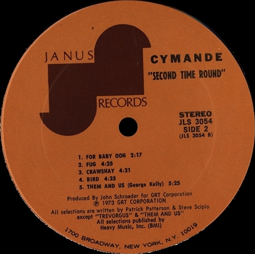 1973 : Album " Second Time Round " Janus Records JLS 3054 [ US ]