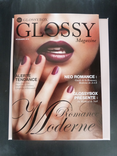 Glossybox de novembre Romance Moderne