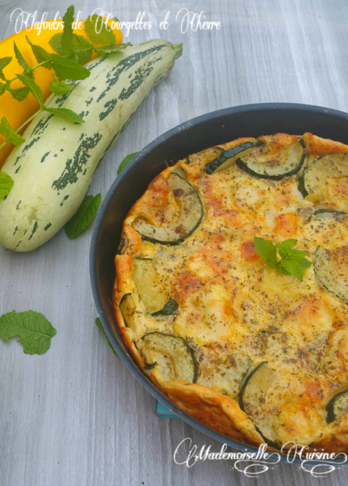 Clafoutis de courgettes et chèvre 