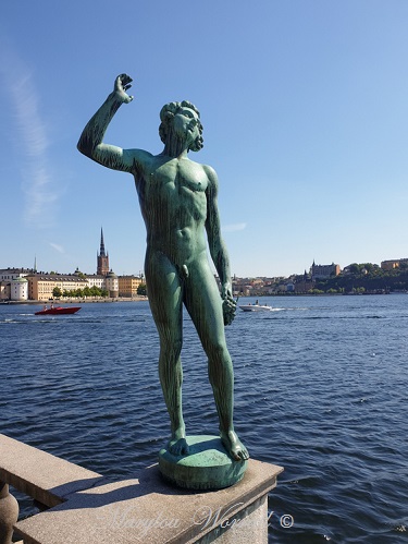 Suède : Jardin de l’Hôtel de Ville à Stockholm