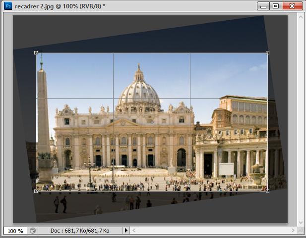 Recadrer et redresser une image