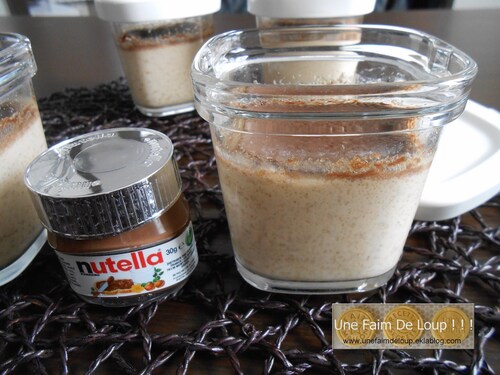 Petits pots de crème au nutella (Seb Multi Délices)