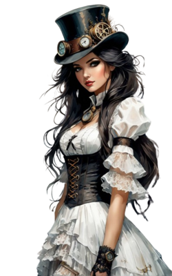 femme steampunk 