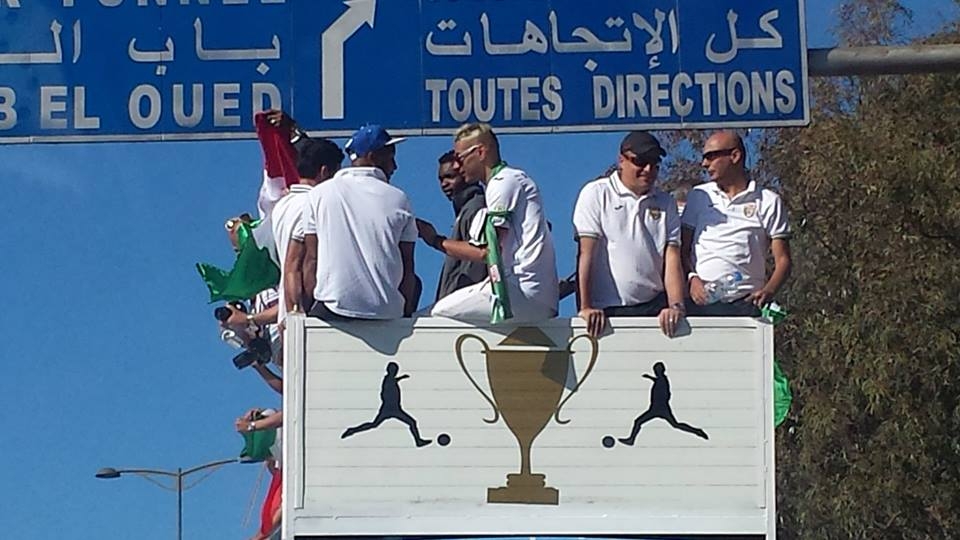 Samedi 03.05.2014 La parade du MCA dans les rues d\'Alger