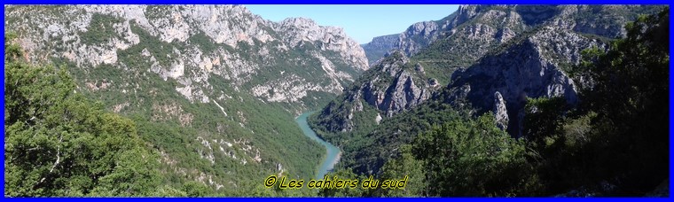 Verdon, le sentier d'Illoire-la Faye