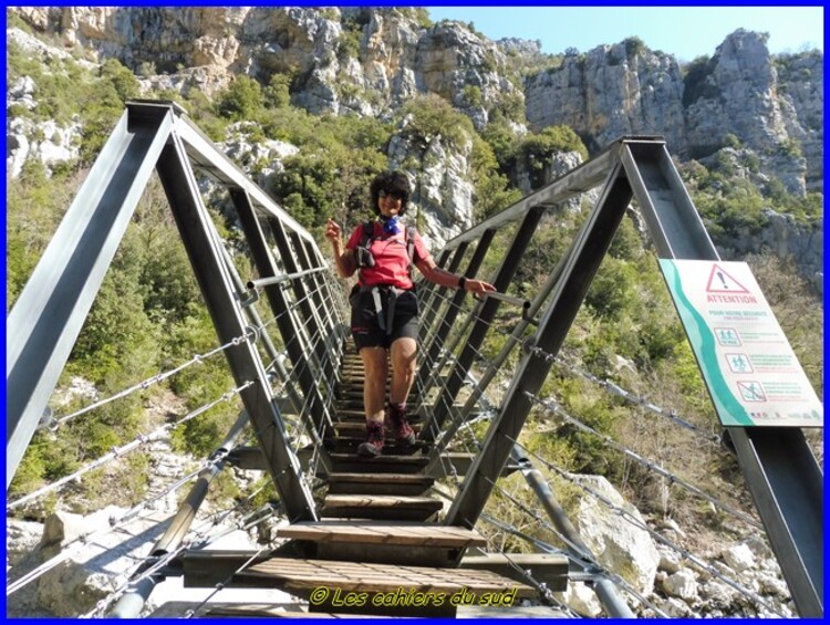 Verdon, le sentier de l'Imbut et le sentier Vidal