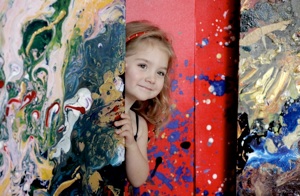 Artiste peintre à 4 ans, Aelita André