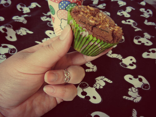 Muffins chocolat - cœur de Nutella 