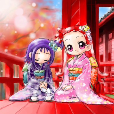 Doremi et Loulou en kimono