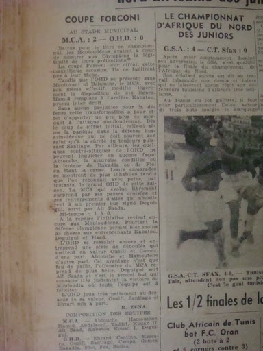 Dimanche 30.5.1948 demi finale Forconi MCA-OHD 2-0