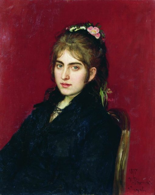 Portrait of S.L. Lyubitskaya Painting | Ilia Efimovich Repin Oil Paintings