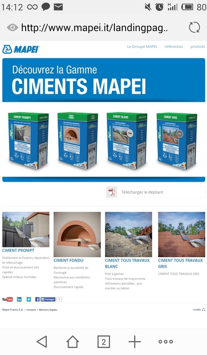 Lancement ciments