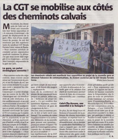 Déplacement de la gare de Calvi