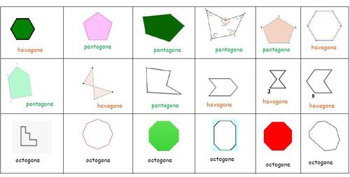 Polygones : activités de tri avec ou sans boîte à compter 