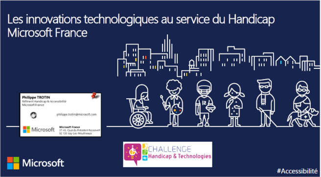 Conférence Microsoft : "Les innovations technologiques au service du handicap", Lille 24 mai 2018